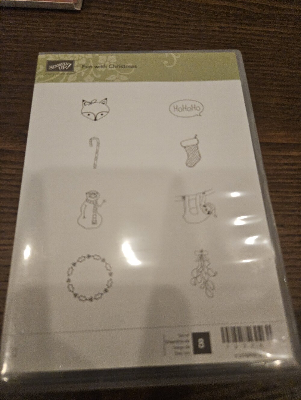 Stampin' Up! Fun with Christmas #132745 Photopolymer Set with Dies New 8 stamps